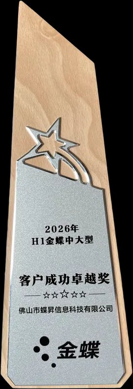 金蝶大赛客户成功超越奖奖杯